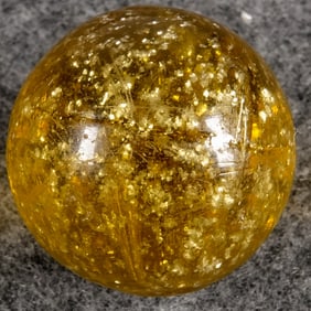 OTHER HANDMADE, Mica. Yellow. 31/32". Near Mint(+) (8.9).