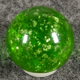 OTHER HANDMADE, Mica. Green. 11/16". Mint (9.9).