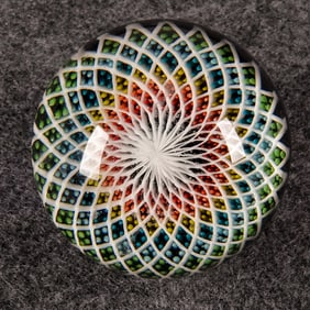 CONTEMPORARY HANDMADE, Justin Shore. Reticello. 1-7/16". Mint (9.9).