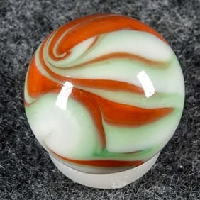CHRISTENSEN AGATE COMPANY, Flame Swirl. 19/32". Mint (9.9).