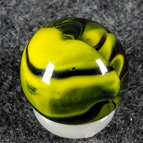 CHRISTENSEN AGATE COMPANY, Striped Opaque. 19/32". Mint (9.9).