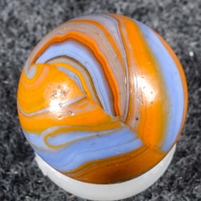 CHRISTENSEN AGATE COMPANY, Striped Opaque. 17/32". Mint (9.5).