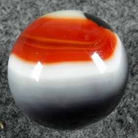 AKRO AGATE COMPANY, Corkscrew. Indian Blanket. 23/32". Mint (9.7).