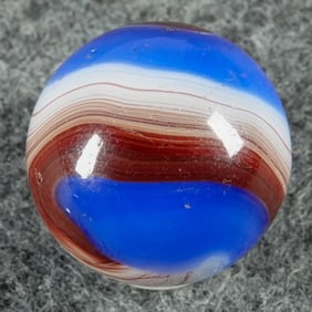 AKRO AGATE COMPANY, Oxblood Corkscrew. 11/16". Near Mint) (8.7).