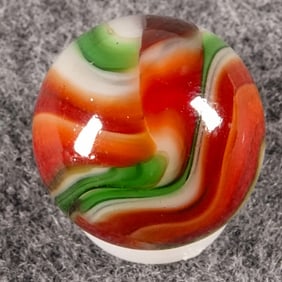 PELTIER GLASS COMPANY, National Line Rainbo. Cnristmas Tree. 19/32". Mint (9.9).