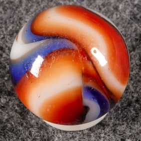 PELTIER GLASS COMPANY, National Line Rainbo. Liberty. 5/8". Mint (9.8).