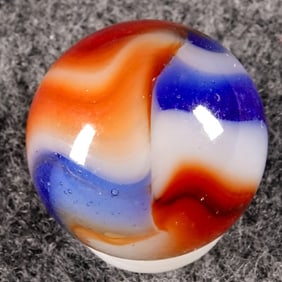 PELTIER GLASS COMPANY, National Line Rainbo. Citrus Liberty. 5/8". Mint (9.9).