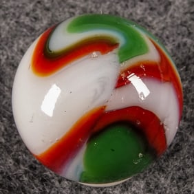 PELTIER GLASS COMPANY, National Line Rainbo. Christmas Tree. 21/32". Near Mint(+) (8.8).