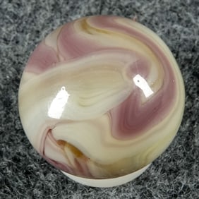 ALLEY AGATE COMPANY, Swirl. Pink Lady. 5/8". Mint (9.9).
