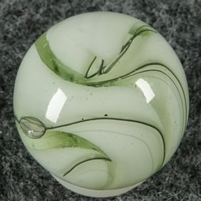 ALLEY AGATE COMPANY, Swirl. Horsehair. 5/8". Mint (9.9).