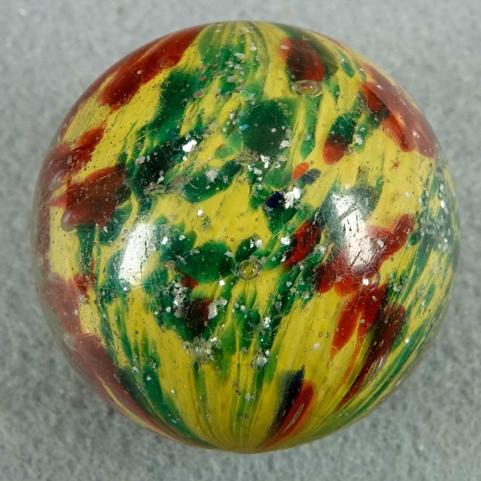 END OF DAY, Paneled Onionskin. Mica. 1-9/16". Near Mint (8.6). (1 of 6)