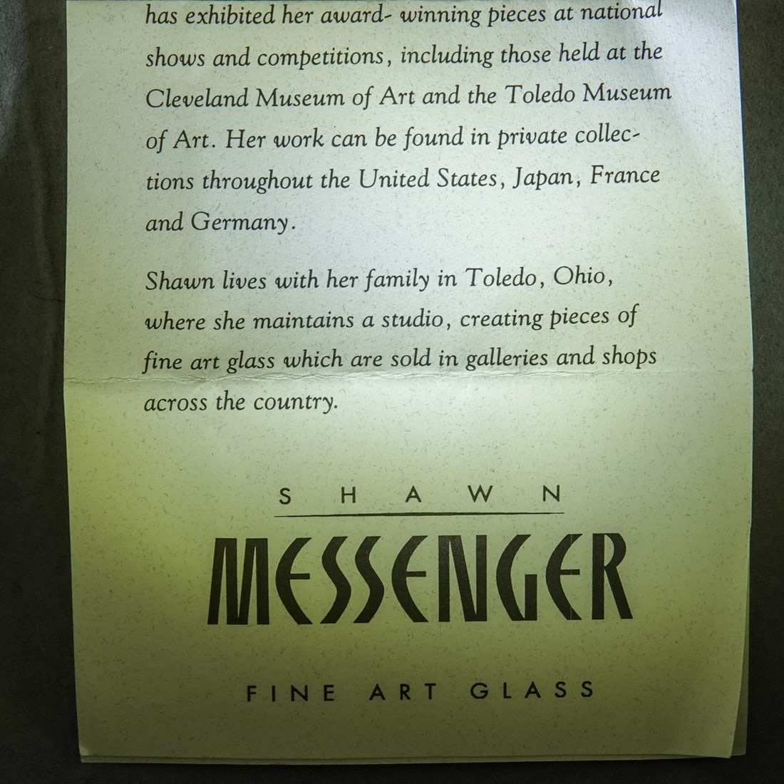 PAPERWEIGHT, Shawn Messenger. - 3