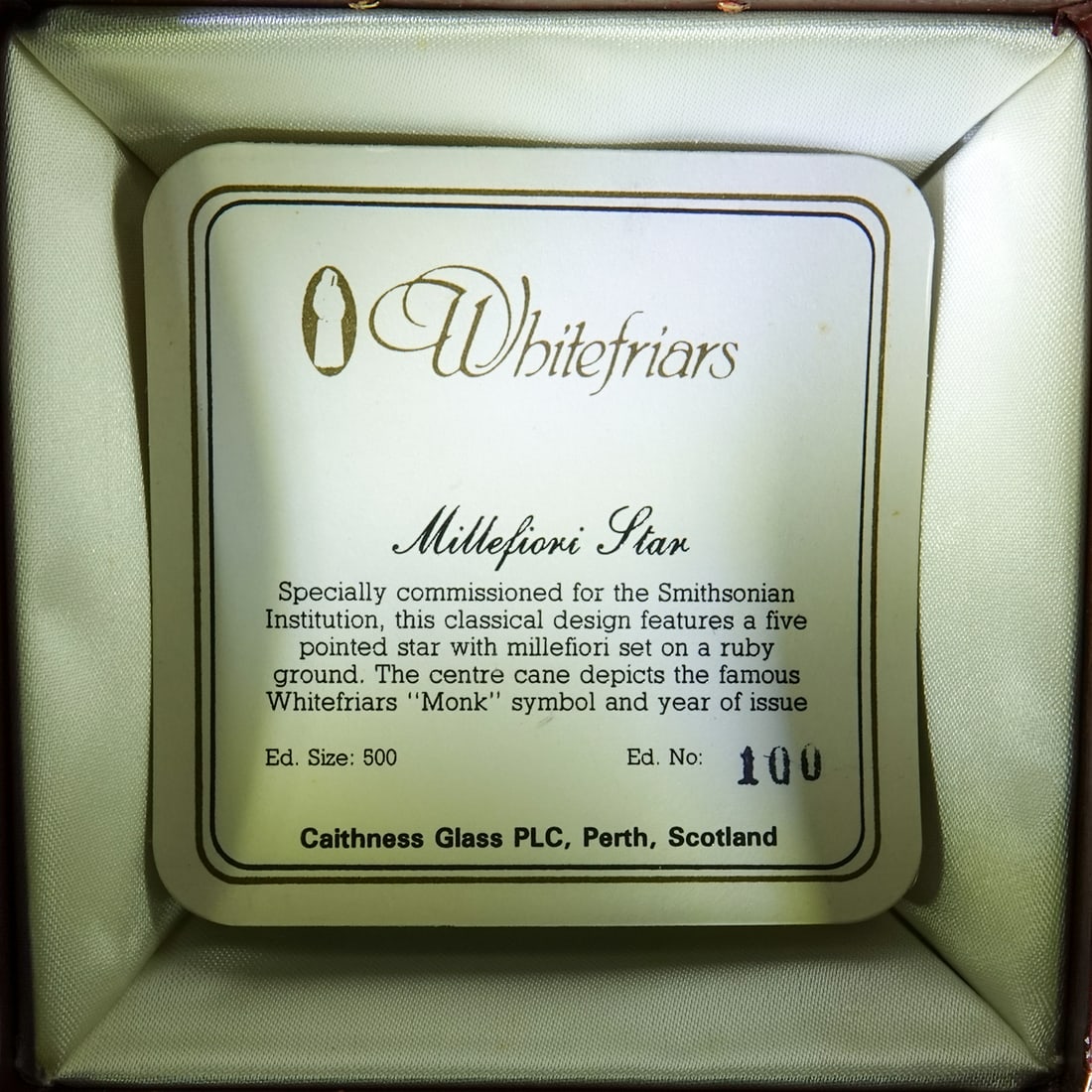 PAPERWEIGHT, Whitefriars. - 4