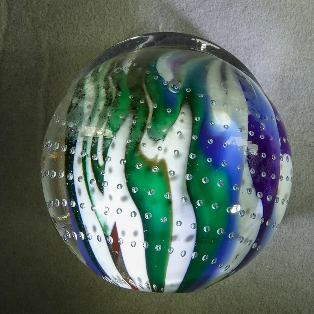 PAPERWEIGHT, Davis Glass Studio. - 2