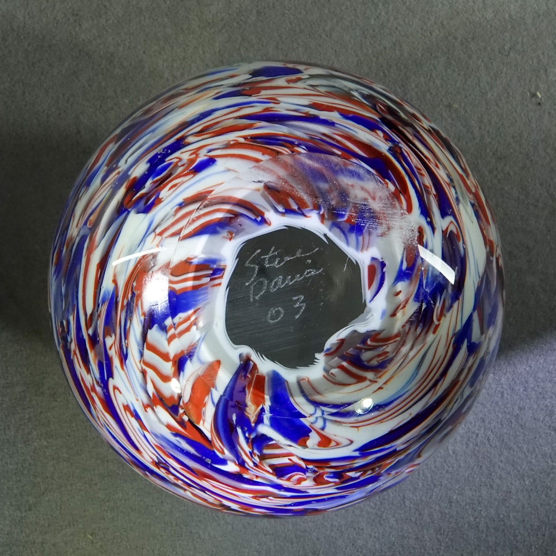 PAPERWEIGHT, Davis Glass Studio. - 4