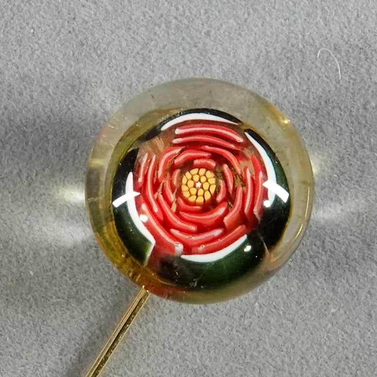 PAPERWEIGHT, JSL. Stickpin. - 2