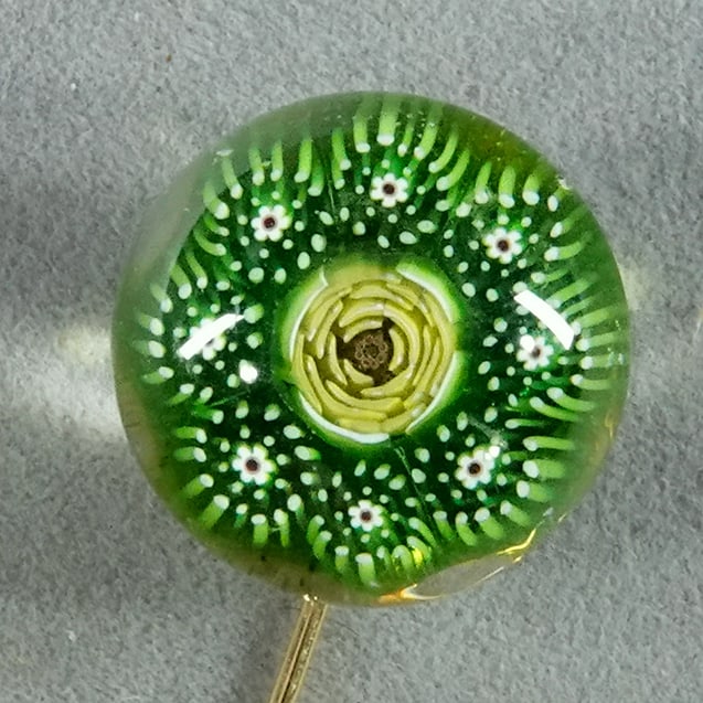 PAPERWEIGHT, JSL. Stickpin. - 2