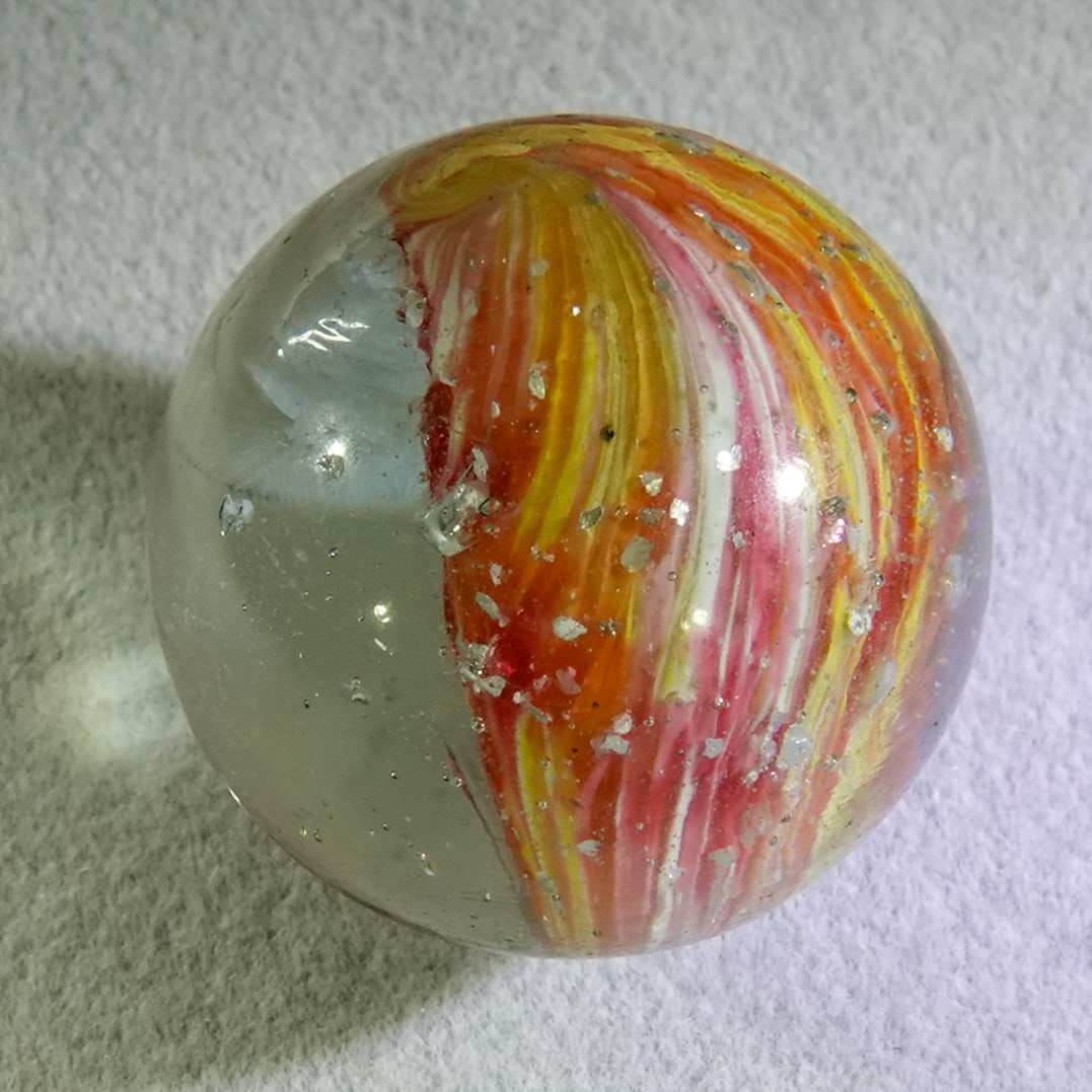 END OF DAY, Paneled Onionskin. Shrunken Core with Mica. 13/16". Near Mint(+) (8.9). (1 of 6)