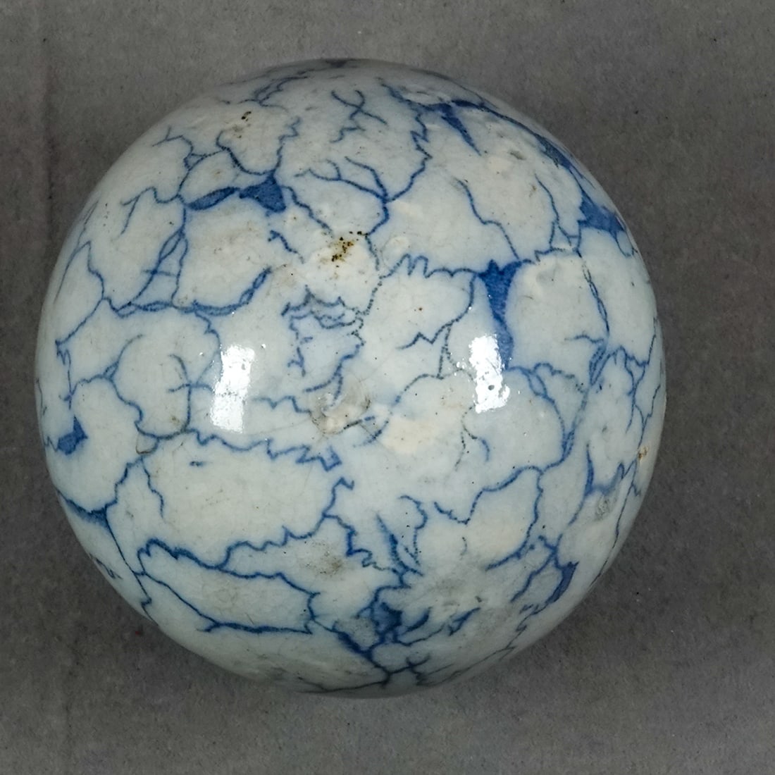 NON-GLASS HANDMADE, Carpet Ball. 2-3/8". Mint (9.7). Staffordshire Transferware. (1 of 9)