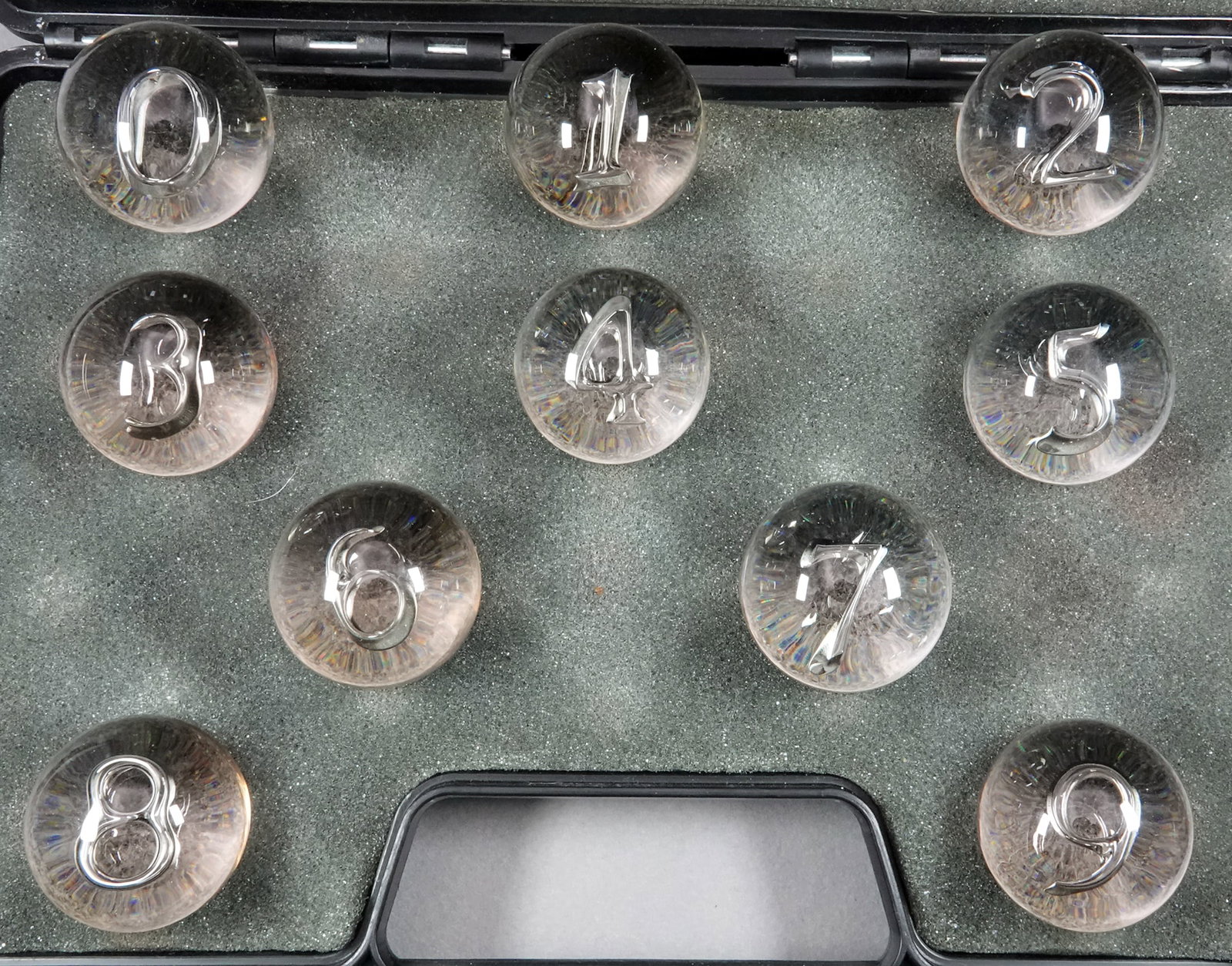 CONTEMPORARY HANDMADE, Mark Matthews. Complete set of 10 numerals. (1 of 7)