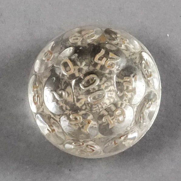MISCELLANEOUS, Fortune Telling Marble. Czech. With Answer Key. - 2