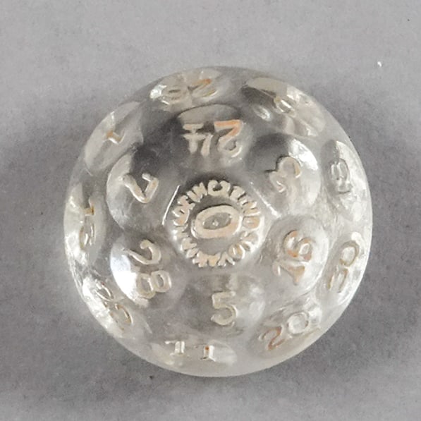 MISCELLANEOUS, Fortune Telling Marble. Czech. With Answer Key. - 3