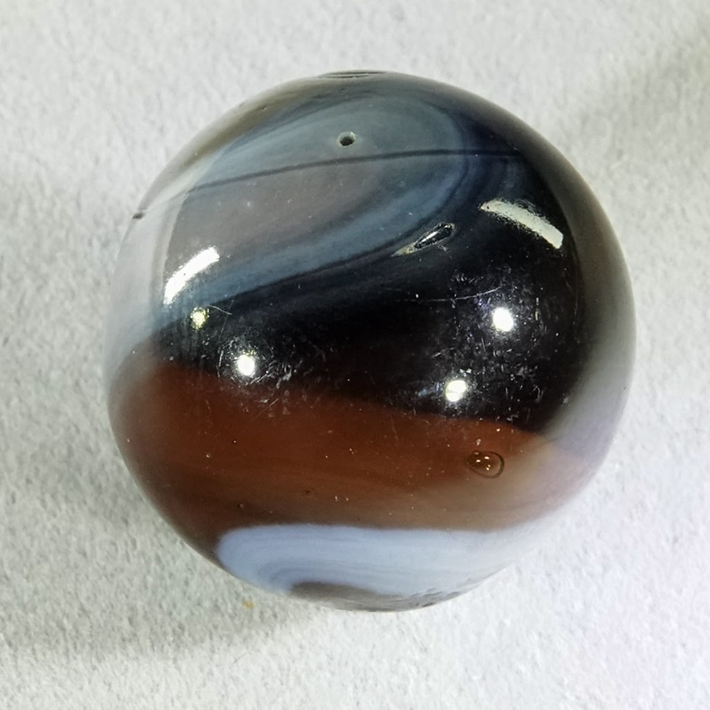 TRANSITIONAL, Melted Pontil. 27/32". Mint (9.9). - 3