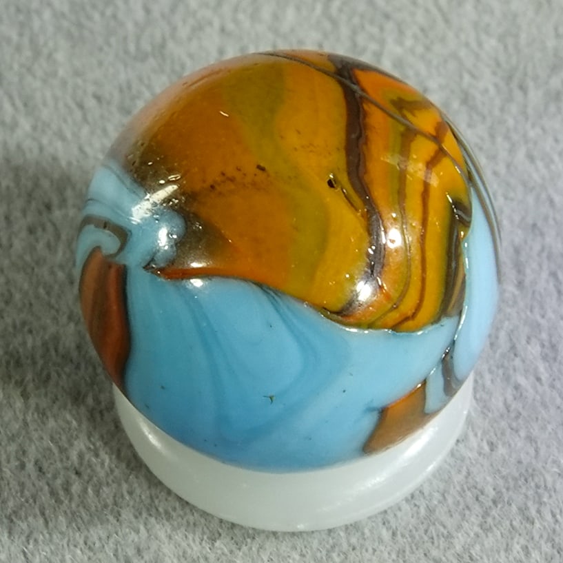CHRISTENSEN AGATE COMPANY, Striped Opaque. 9/16". Mint (9.8). (1 of 6)
