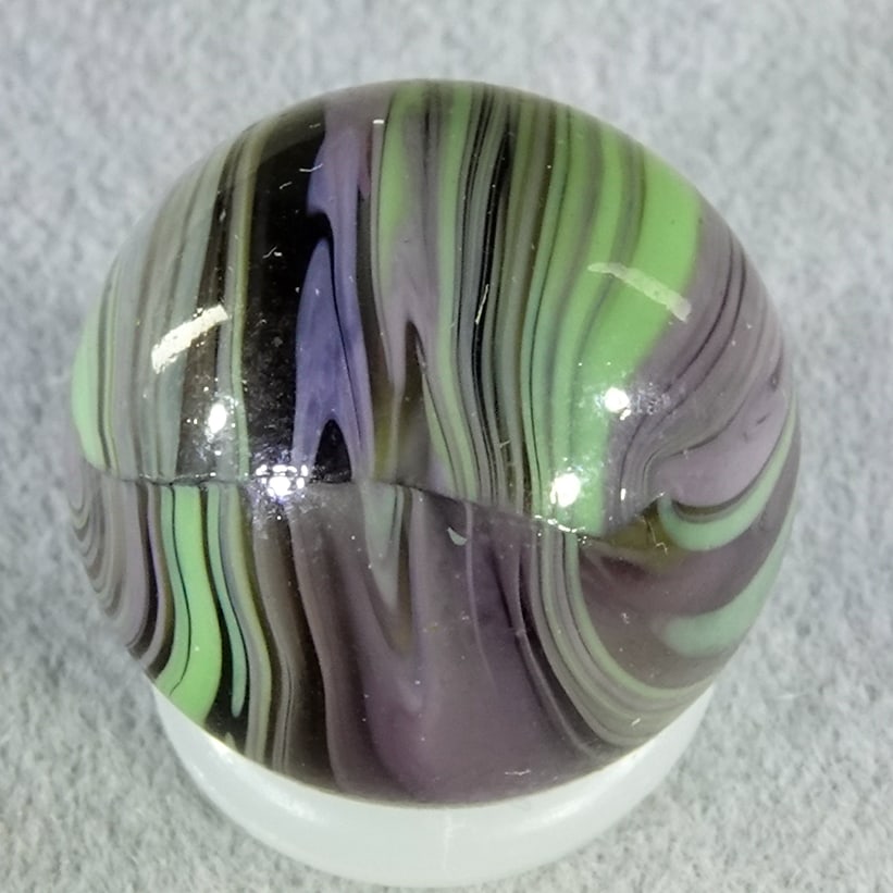 CHRISTENSEN AGATE COMPANY, Striped Transparent. 19/32". Mint (9.9). (1 of 6)