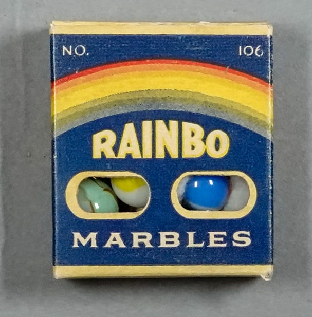 PELTIER GLASS COMPANY, Original Package. No. 106 Rainbo box. (1 of 6)