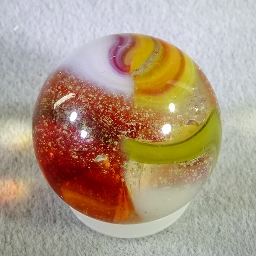 PELTIER GLASS COMPANY, National Line Rainbo. Fruit Cocktail. 21/32". Mint (9.7). (1 of 6)
