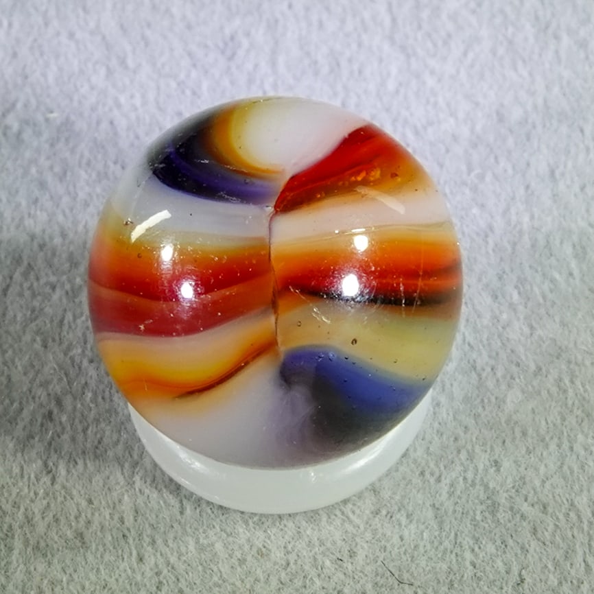 PELTIER GLASS COMPANY, National Line Rainbo. Citrus. 9/16". Mint (9.9). (1 of 6)