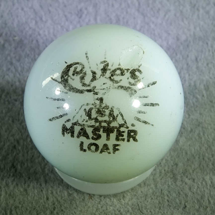 PELTIER GLASS COMPANY, Character Marble (comic). Cotes Master Loaf. 21/32". Mint(-) (9.2). (1 of 6)