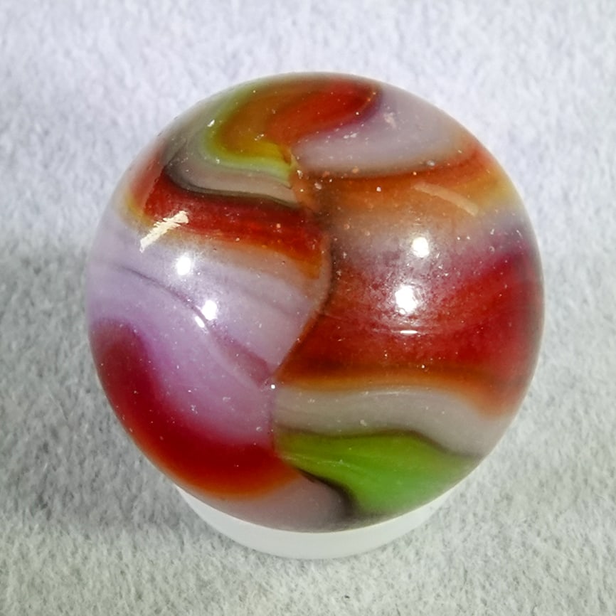 PELTIER GLASS COMPANY, National Line Rainbo. Citrus. 21/32". Mint (9.7). (1 of 6)