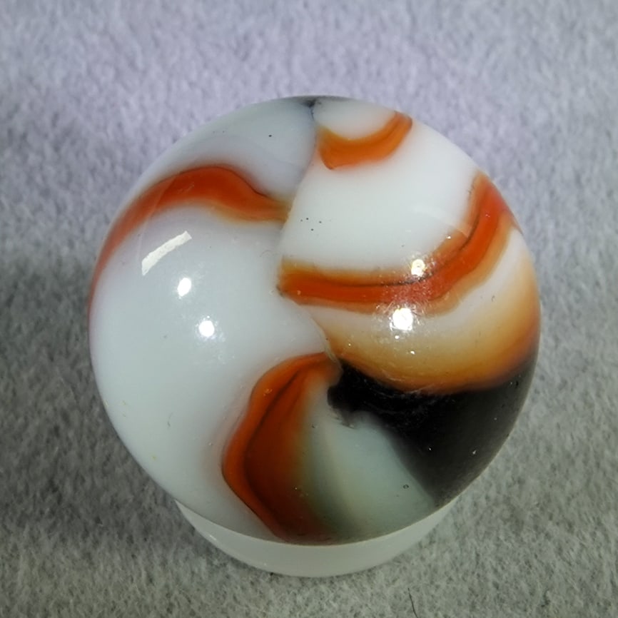 PELTIER GLASS COMPANY, National Line Rainbo. Rebel. 5/8". Mint (9.7). (1 of 6)
