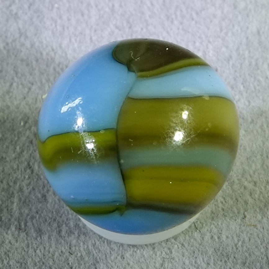 PELTIER GLASS COMPANY, National Line Rainbo. Land and Sea. 5/8". Mint (9.8). (1 of 6)