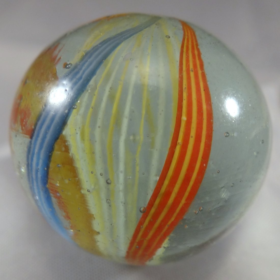 Marbles: Lot 18.  SWIRL, Latticinio Core. Mint (9.8). (1 of 4)