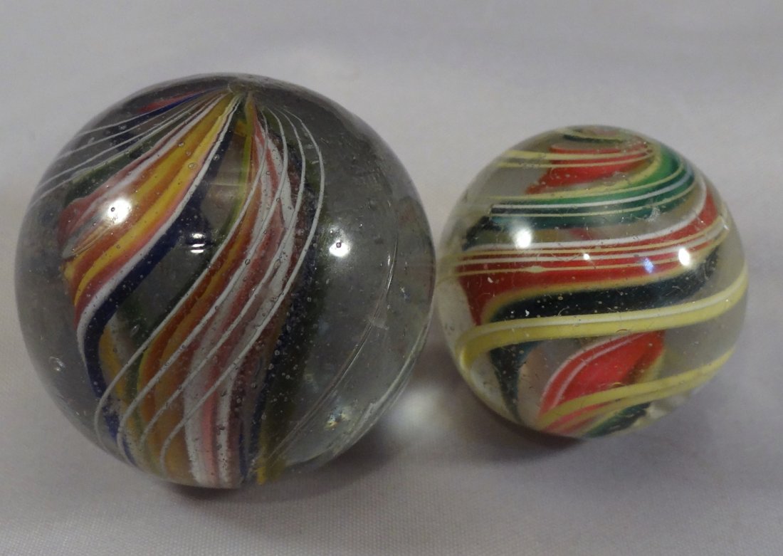 Marbles: Lot 44.  SWIRL, 2 Divided Cores. NM(-) to (1 of 1)