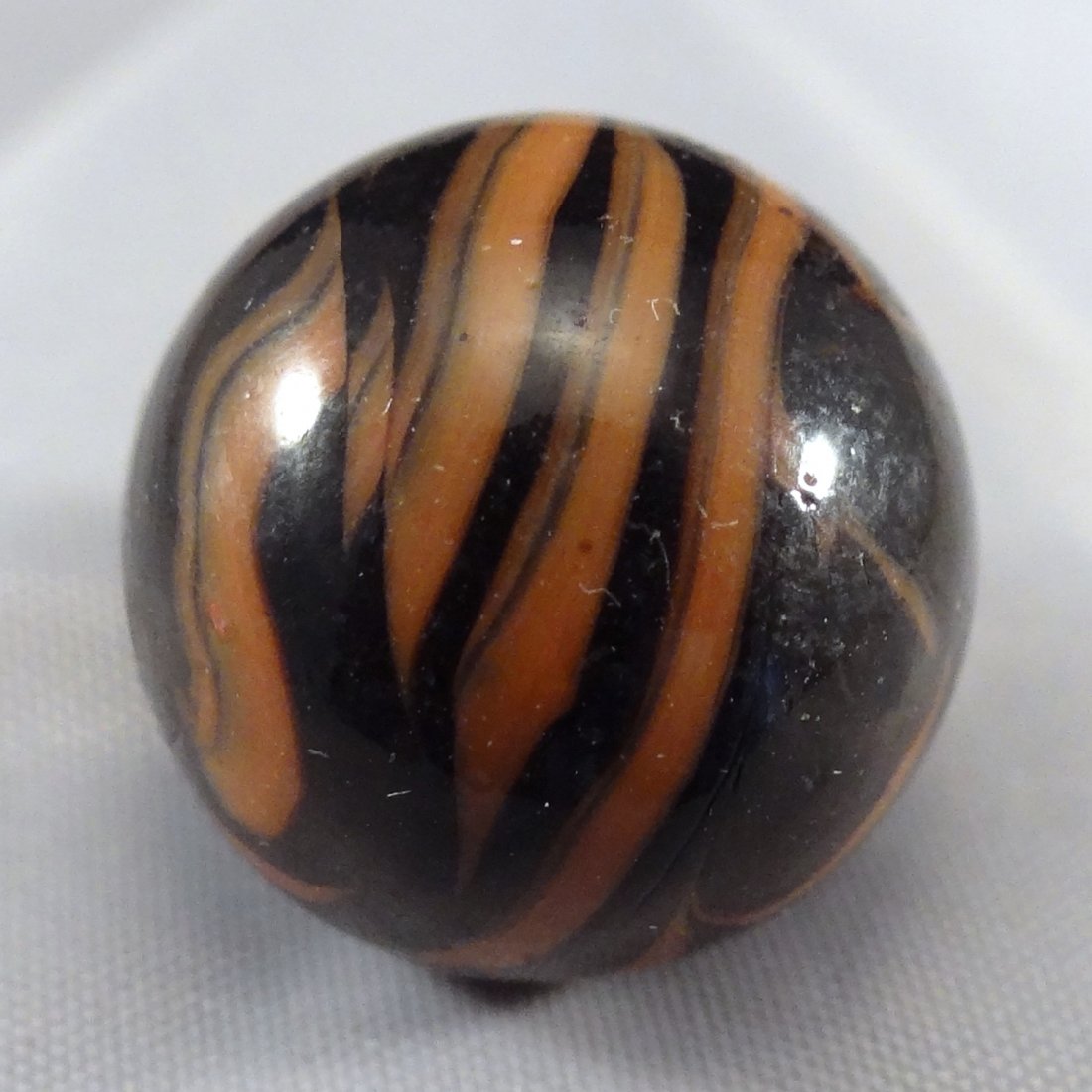Marbles: Lot 79.  CHRISTEN AGATE, Flame Swirl. Mint (1 of 4)