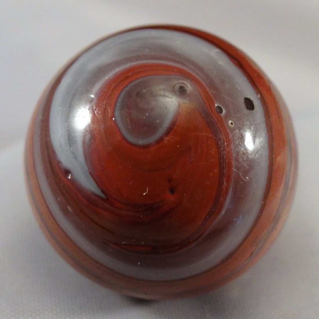 Marbles: Lot 109.  TRANSITION, Ground Pontil. NM (8.6). (1 of 6)