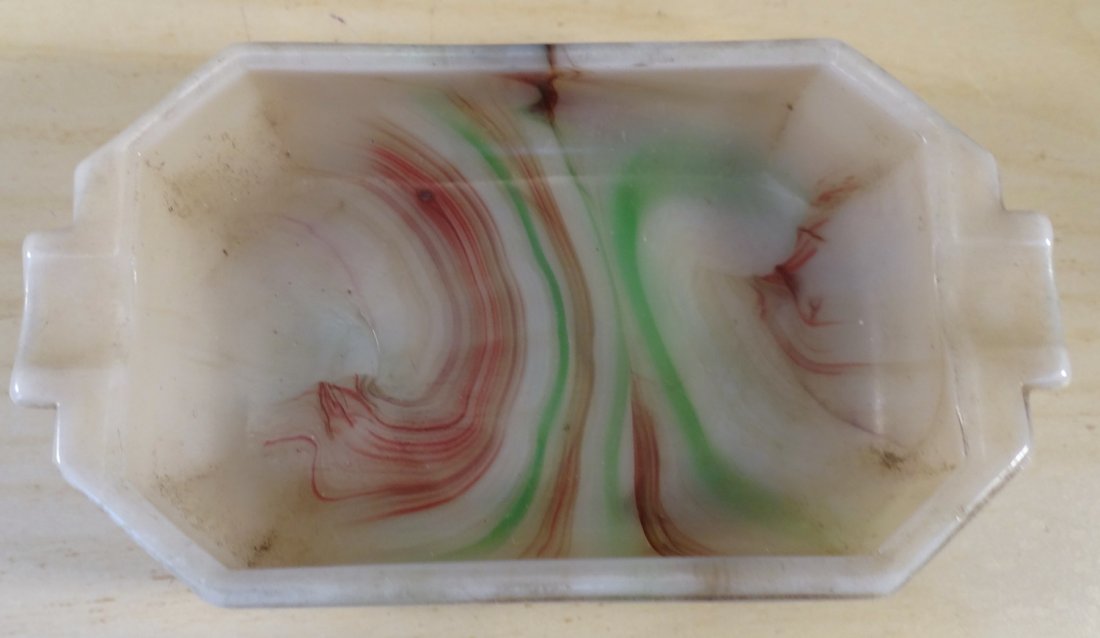 Marbles: Lot 137.  AKRO AGATE CO, Ashtray Mint (9.9). (1 of 2)