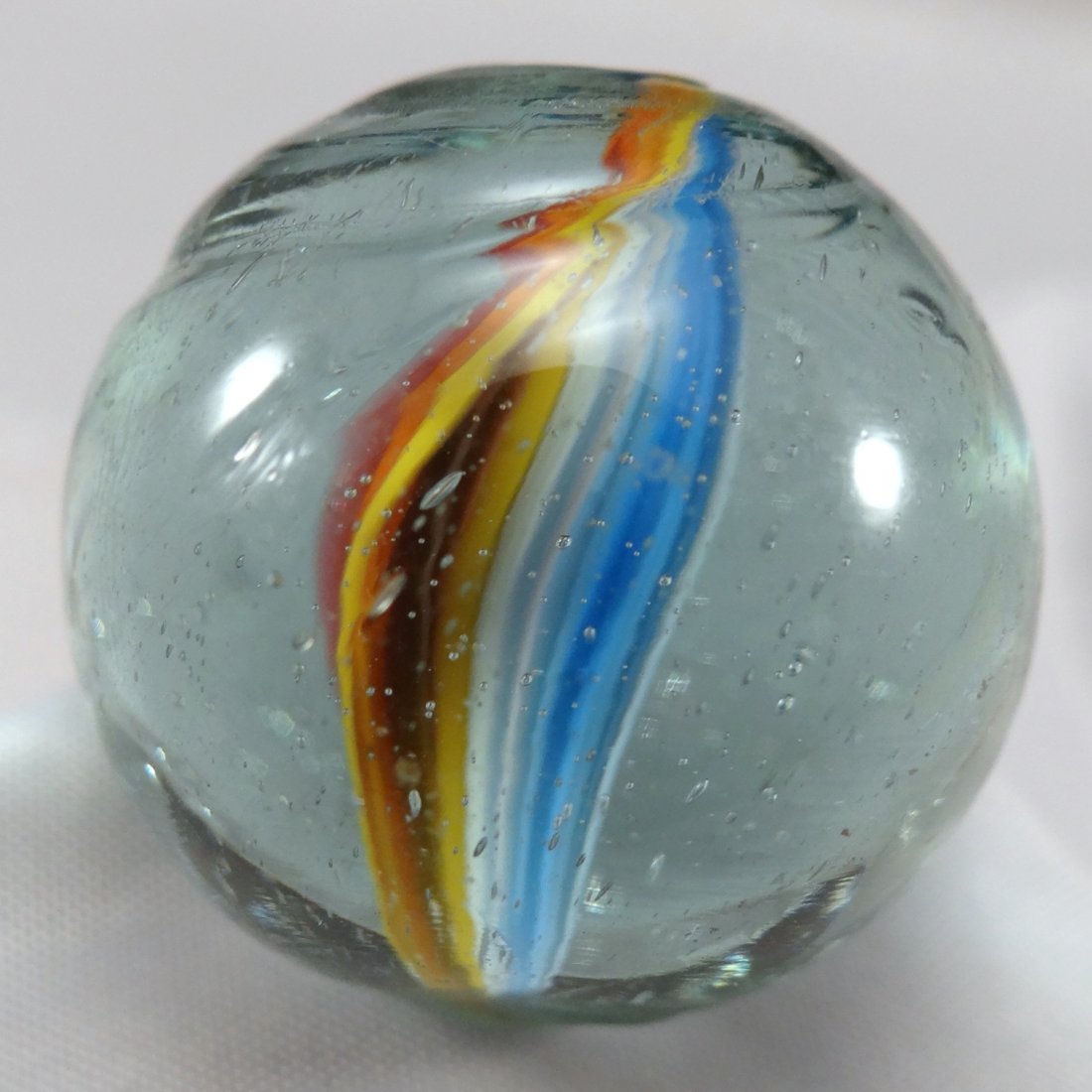 Marbles: Lot 187.  SWIRL, Ribbon Core. Mint (9.8). 1". (1 of 6)