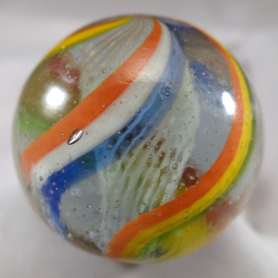 Marbles: Lot 245.  SWIRL, Latticinio Core. Mint (9.7). (1 of 4)