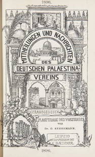 Zeitschrift des Deutschen Palaestina-Vereins. Hg. unter: Palästina Zeitschrift des Deutschen Palaestina-Vereins. Hg. unter der Redaktion von Lic. Hermann Guthe / O. Seesemann / I. Benzinger. 7 Bde. Mit zahlr. teils gefalt., teils farb. Plänen, Karten u. A