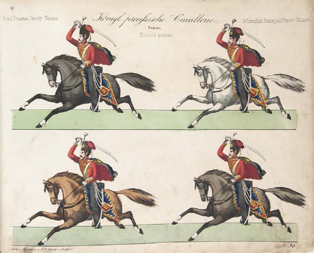 Sammlung von 19 Bilderbogen vornehmlich mit Militaria (1 of 1)