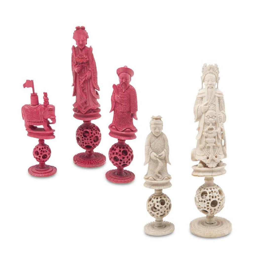 Schachspiel für den Export. Vollständiger Figurensatz. (1 of 2)