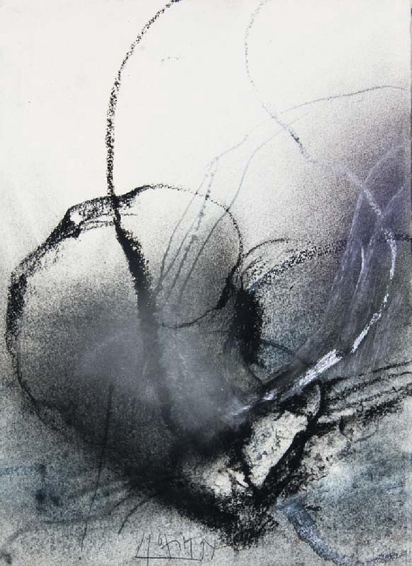 Kozik, Gregor-Torsten o.T. 1994. Farbkreide und Acryl: Kozik, Gregor-Torsten o.T. 1994. Farbkreide und Acryl auf Bütten. 32 x 23,5 cm. Signiert und datiert. Beigegeben: Ders. Für Odilon Redon/ Nocture. 1986. Konvolut aus 2 Werken. Je Aquatintaradierung