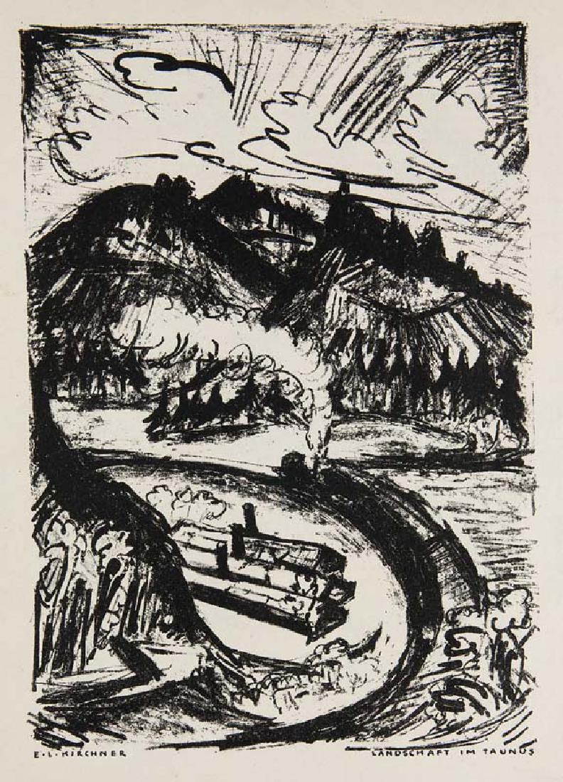 Kirchner, Ernst Ludwig Bahnkurve Taunus. 1916. (1 of 1)
