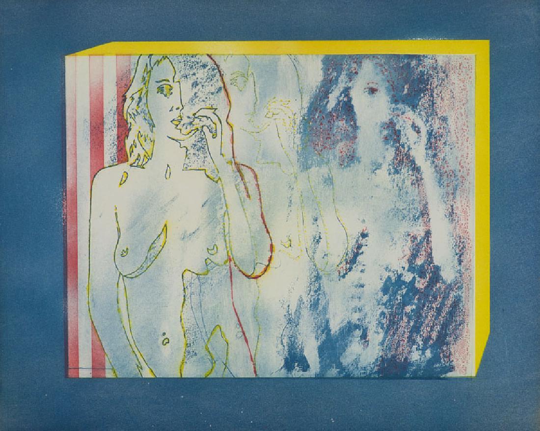 Berges, Werner Spiegelbild. 1975. Aquatintaradierung: Berges, Werner Spiegelbild. 1975. Aquatintaradierung auf Bütten. 31,9 x 39,4 cm (48,5 x 56,4 cm). Signiert, datiert, nummeriert. - Entlang der oberen Kante verso punktuell im Passepartout montier