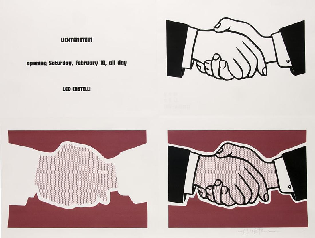 Lichtenstein, Roy - nach Handshake Poster. 1962. (1 of 1)